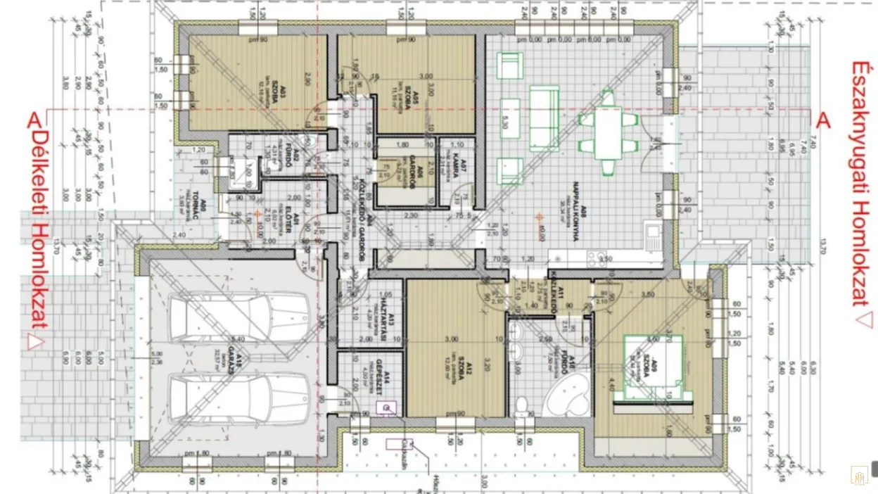 Új építésű amerikai stílusú családi ház Nyírszőlős 2. kép